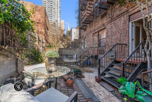 240 E 32nd St Unit 1A, New York City, NY 10016 - view of patio with outdoor dining area