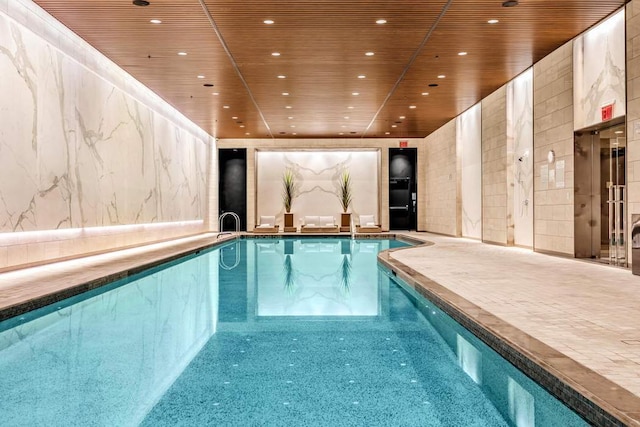 pool with elevator