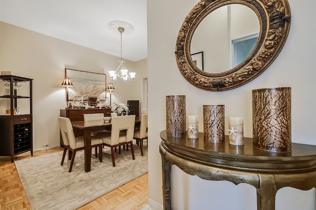 64-07 68th Ave, New York City, NY 11385 - dining space with a chandelier