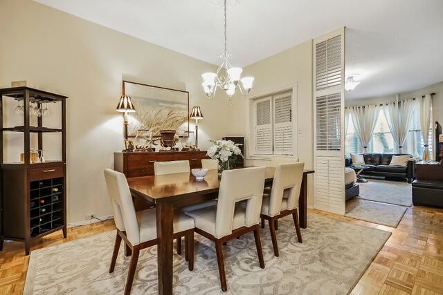 64-07 68th Ave, New York City, NY 11385 - dining space featuring a chandelier