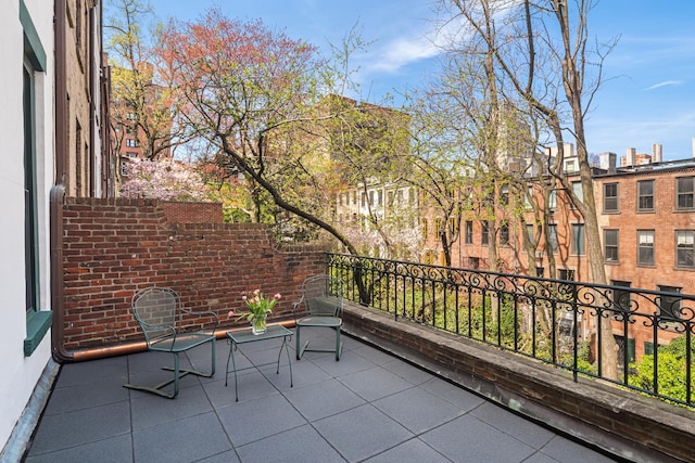 view of balcony