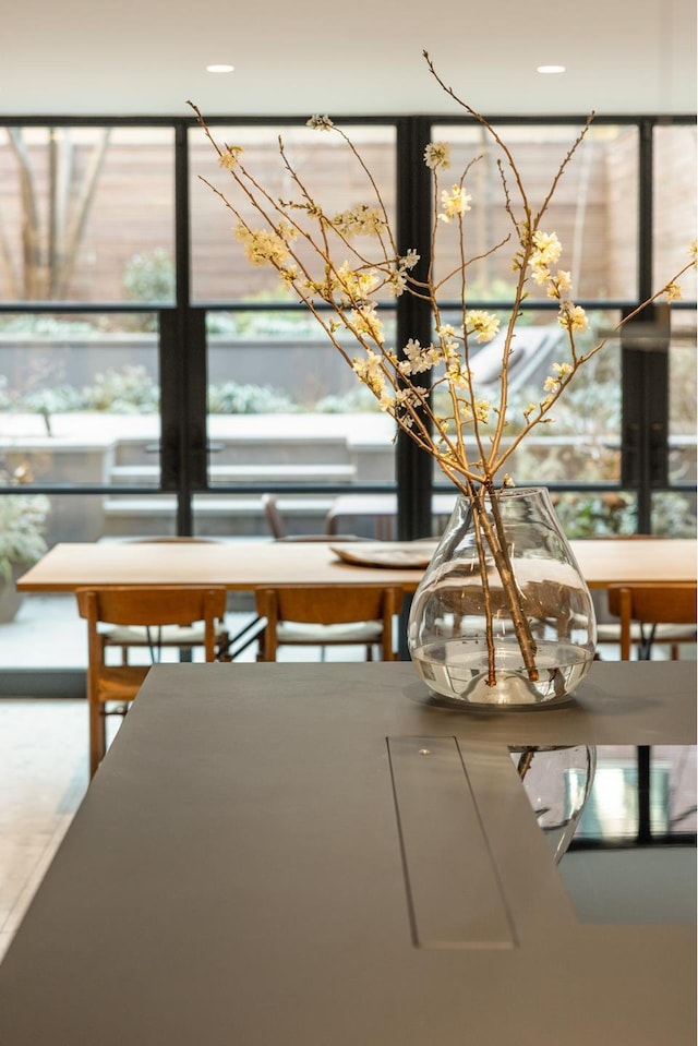 view of dining space