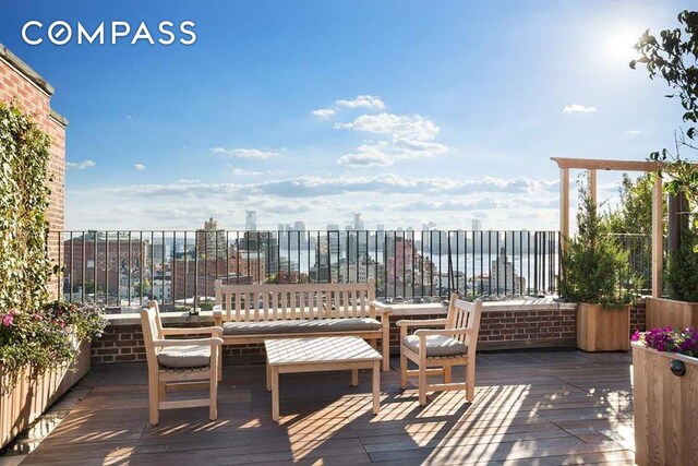 302 W 12th St Unit 5G, New York City, NY 10014 - view of wooden terrace