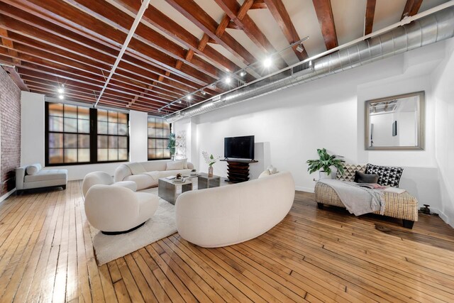 554 Broome St Unit 4Thfloor, New York City, NY 10013 - living area featuring hardwood / wood-style floors
