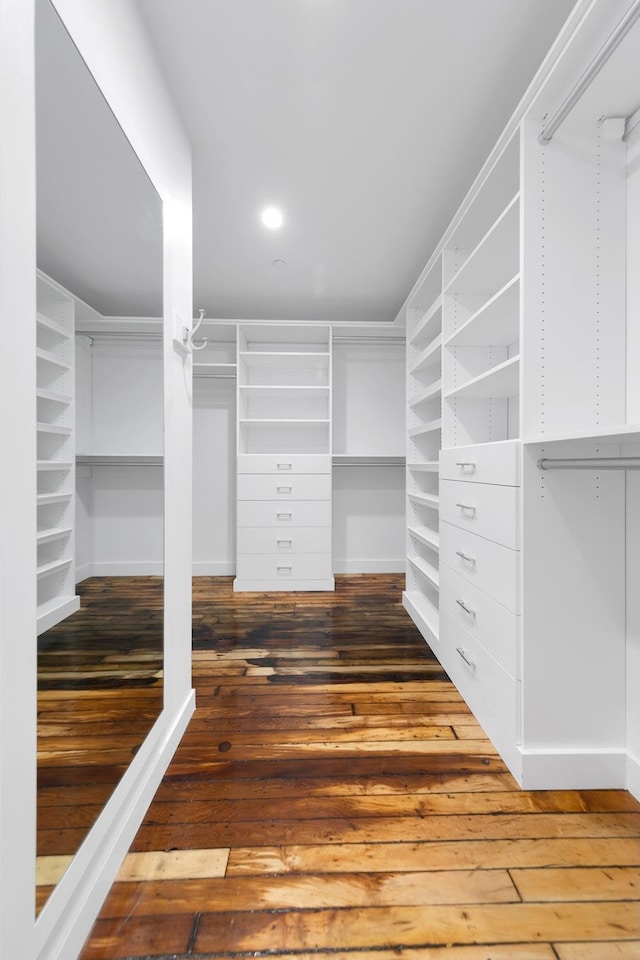 554 Broome St Unit 4Thfloor, New York City, NY 10013 - spacious closet featuring hardwood / wood-style floors