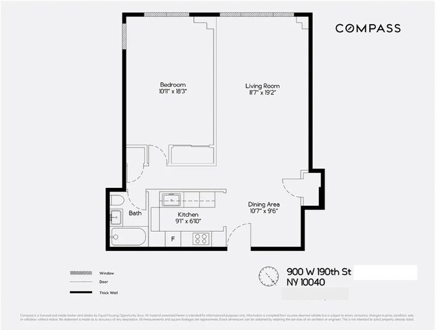900 W 190th St Unit 12M, New York City, NY 10040 - floor plan / room layout
