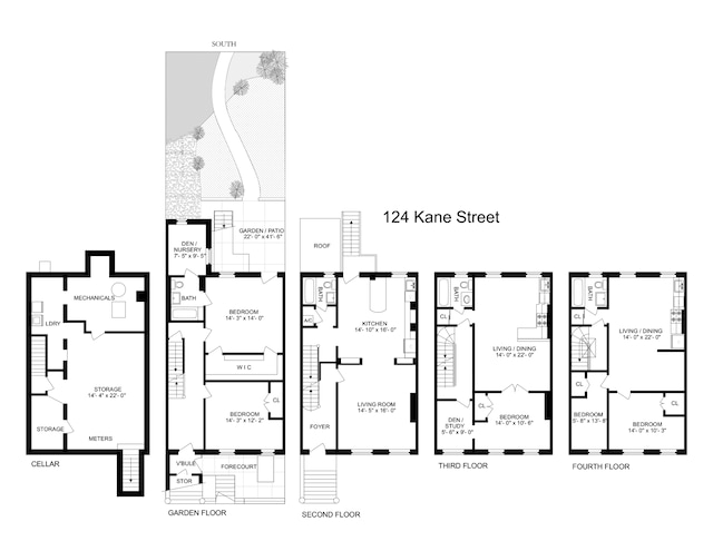 124 Kane St, New York City, NY 11231 - view of home floor plan