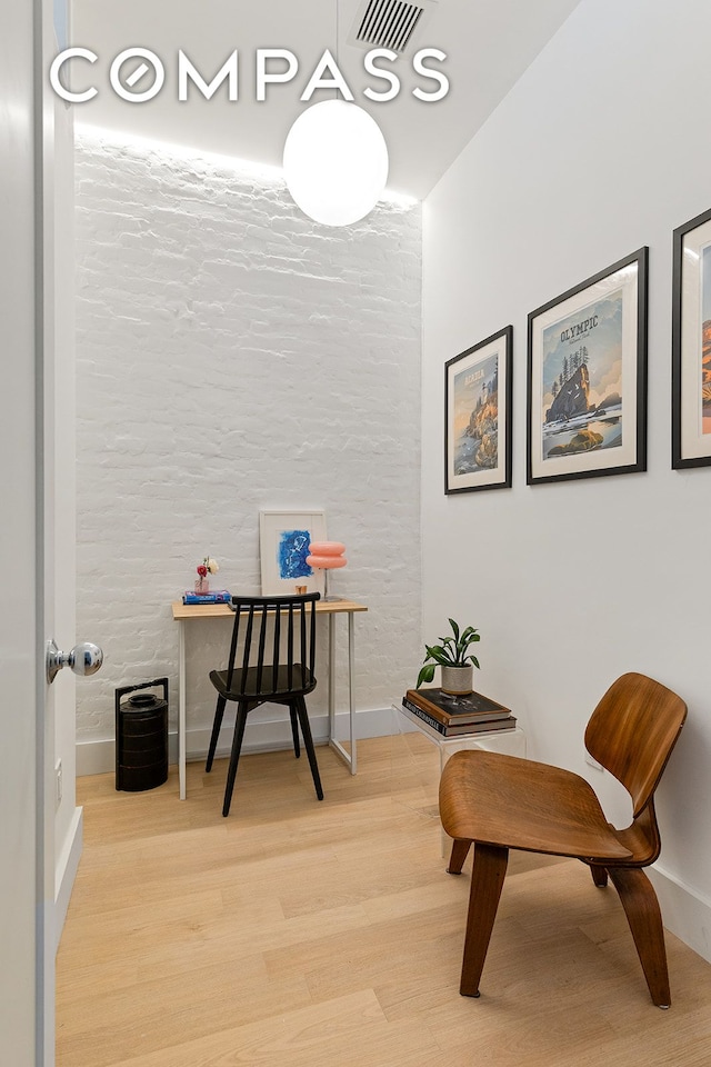 129 Malcolm X Blvd Unit 3, New York City, NY 11221 - living area featuring wood finished floors and an office area
