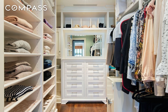 823 Park Ave Ph, Ph, New York City, NY 10021 - walk in closet featuring dark wood-style floors