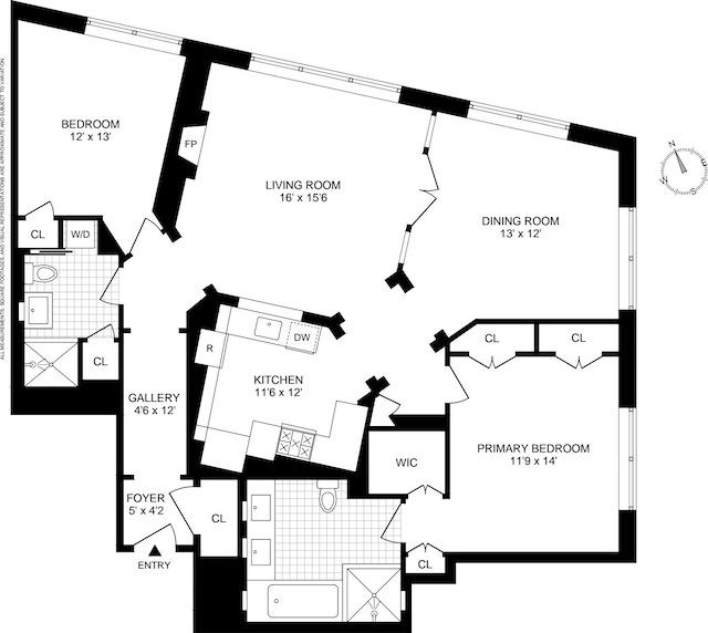 211 Elizabeth St Unit 5N, New York City, NY 10012 - room layout