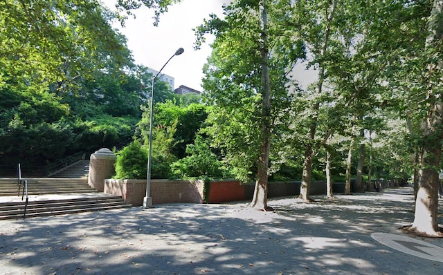 view of street featuring street lights