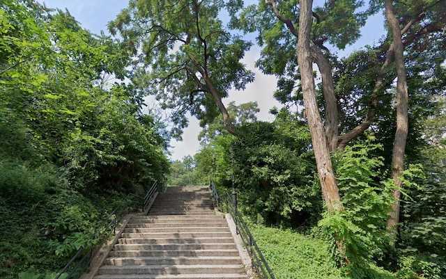 view of property's community with stairs