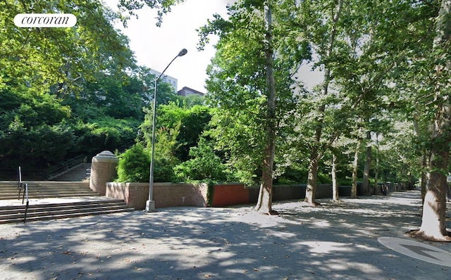 view of road featuring street lighting