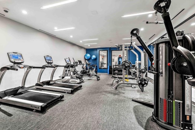 view of gym
