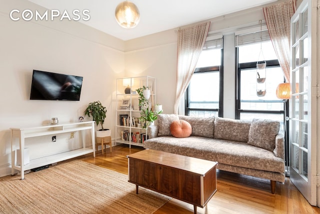 31 Tiemann Pl Unit 37, New York City, NY 10027 - living room featuring wood finished floors