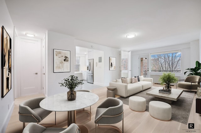 interior space featuring wood finished floors
