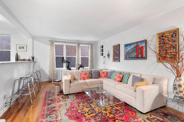 79-10 34th Ave Unit 3S, New York City, NY 11372 - living area with wood finished floors
