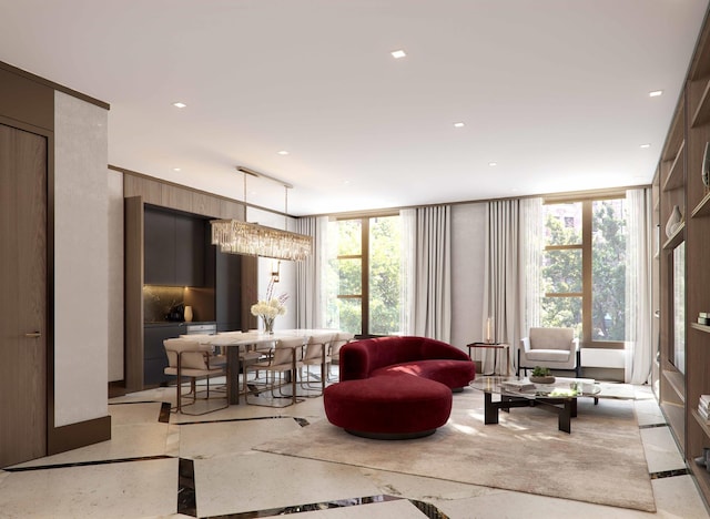 251 W 91st St Unit 16-C, New York City, NY 10024 - living area with inlaid floor details