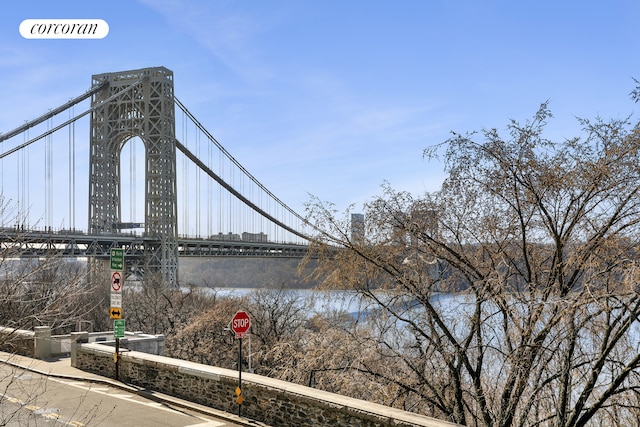 875 W 181st St Unit 1L, New York City, NY 10033 - water view featuring a notable bridge