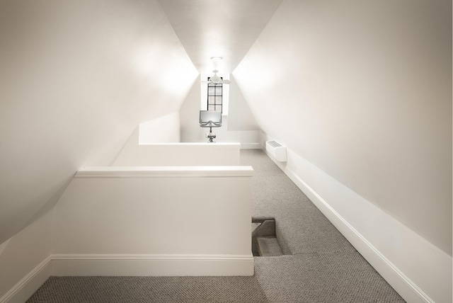 2501 Palisade Ave Unit H2, New York City, NY 10463 - stairs with carpet and lofted ceiling