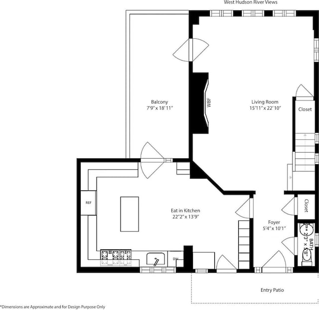 2501 Palisade Ave Unit H2, New York City, NY 10463 - floor plan / room layout