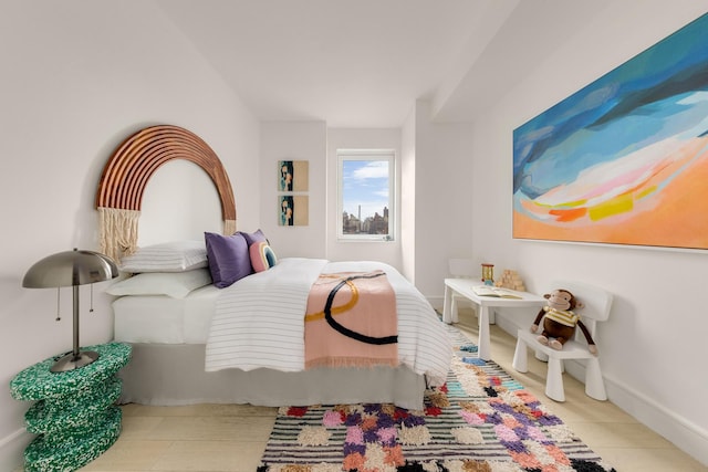 view of tiled bedroom