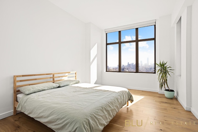 101 W 24th St Unit 37-B, New York City, NY 10011 - bedroom with baseboards and wood finished floors