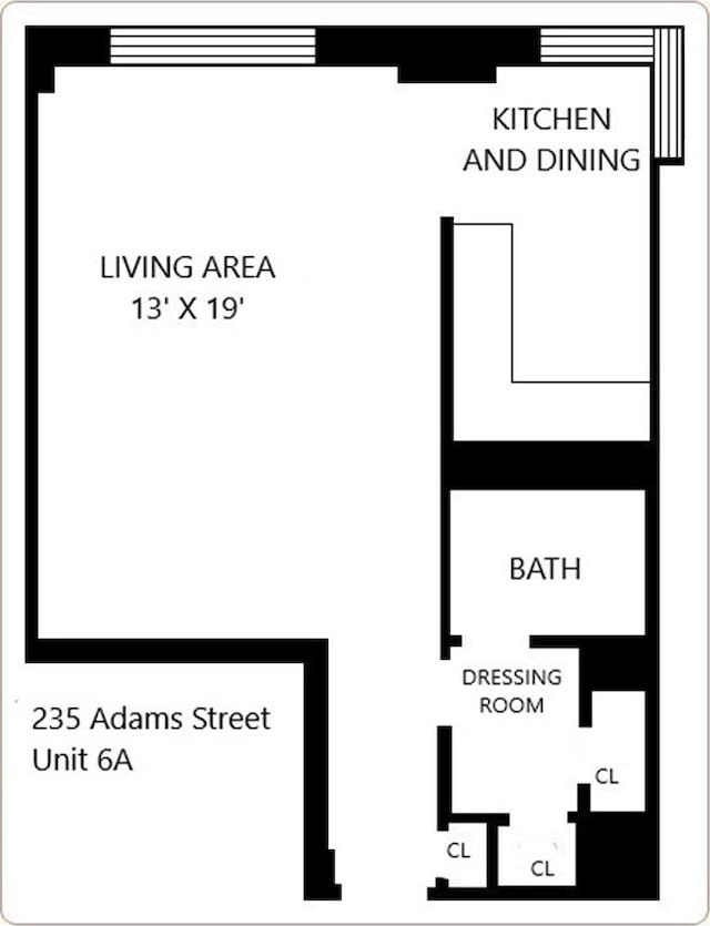 235 Adams St Unit 6A, New York City, NY 11201 - floor plan