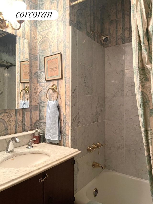444 E 57th St Unit 5C, New York City, NY 10022 - full bathroom with shower / bath combo and vanity