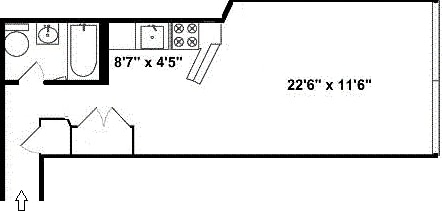 304 E 73rd St Unit 5E, New York City, NY 10021 - floor plan / room layout