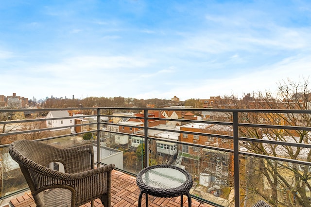 view of balcony