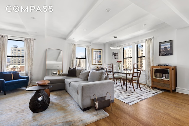 175 W 93rd St Unit 10C, New York City, NY 10025 - living area with wood finished floors and baseboards