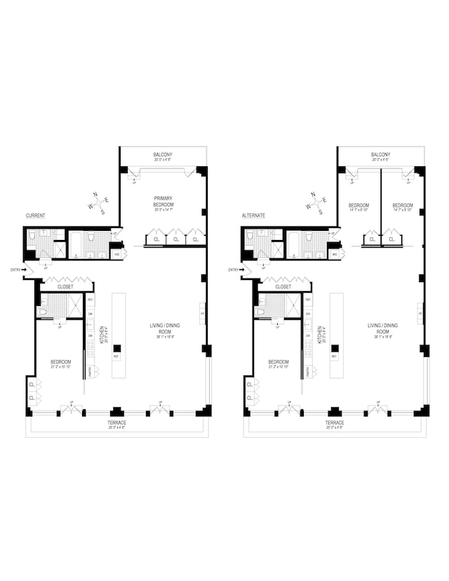 347 W 39th St Unit 8E, New York City, NY 10018 - home floor plan