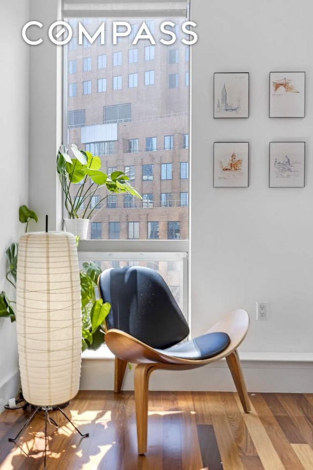 150 Myrtle Ave Unit 805, New York City, NY 11201 - sitting room with wood finished floors