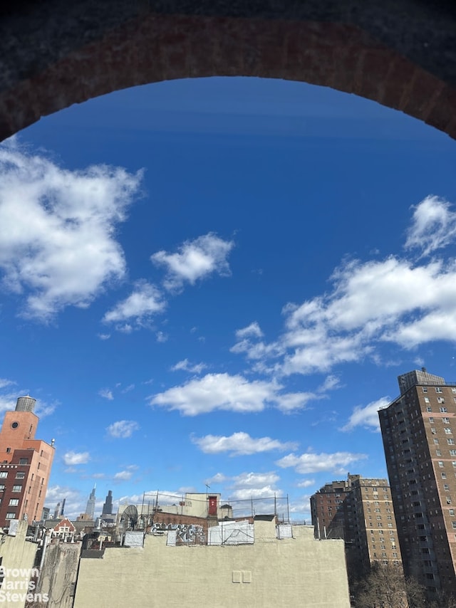 exterior space with a view of city