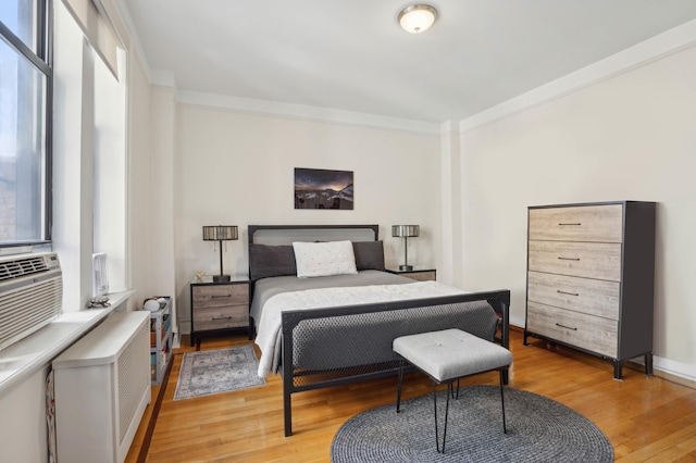725 Riverside Dr Unit 8-D, New York City, NY 10031 - bedroom with crown molding and light wood-type flooring