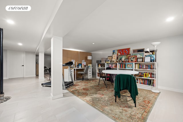 407 Lincoln Rd, New York City, NY 11225 - office featuring recessed lighting and baseboards