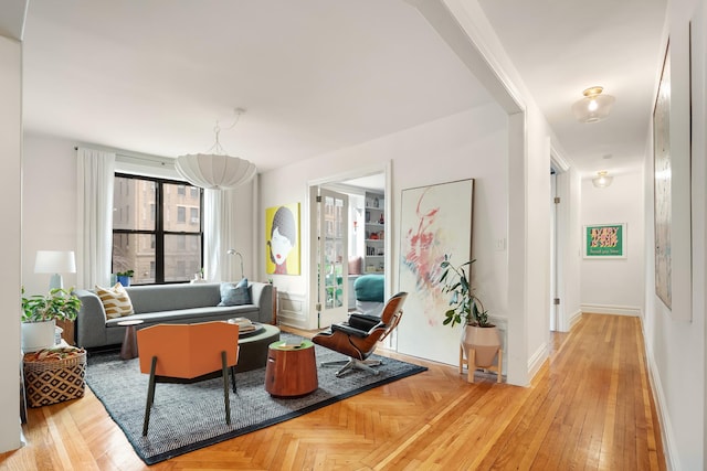 880 W 181st St Unit 2-C, New York City, NY 10033 - living room with baseboards