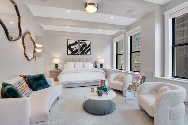 260 Park Ave S Unit 9Bc, New York City, NY 10003 - bedroom with recessed lighting and beam ceiling