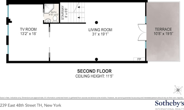 239 E 48th St, New York City, NY 10017 - floor plan