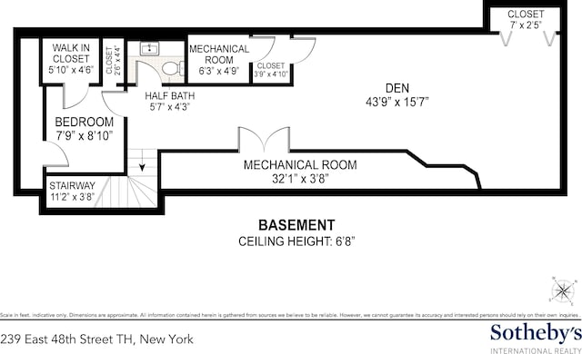 239 E 48th St, New York City, NY 10017 - plan