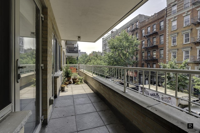 view of balcony