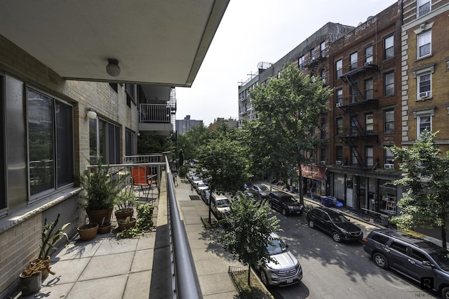 view of balcony