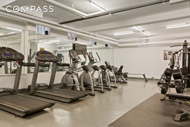 view of gym