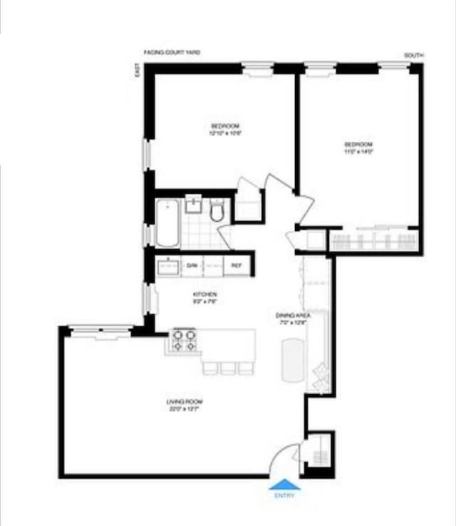 273 Bennett Ave Unit 5-G, New York City, NY 10040 - home floor plan