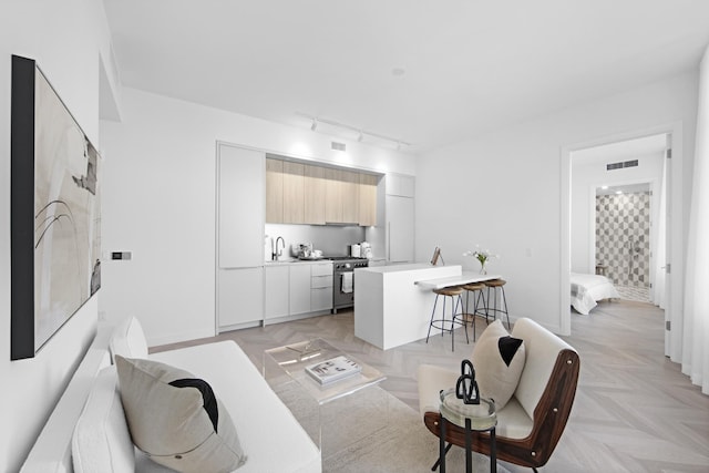 29-18 41st Ave Unit 2-D, New York City, NY 11101 - living area with track lighting