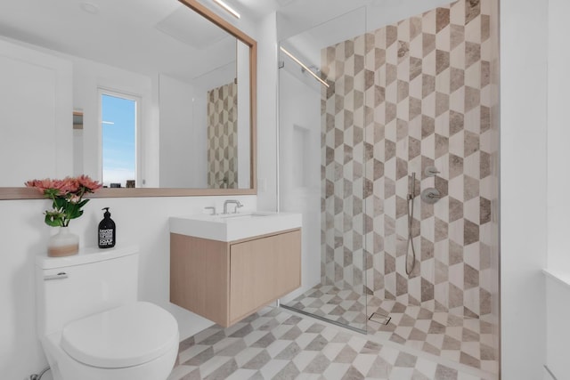 29-18 41st Ave Unit 2-D, New York City, NY 11101 - bathroom with vanity and a tile shower