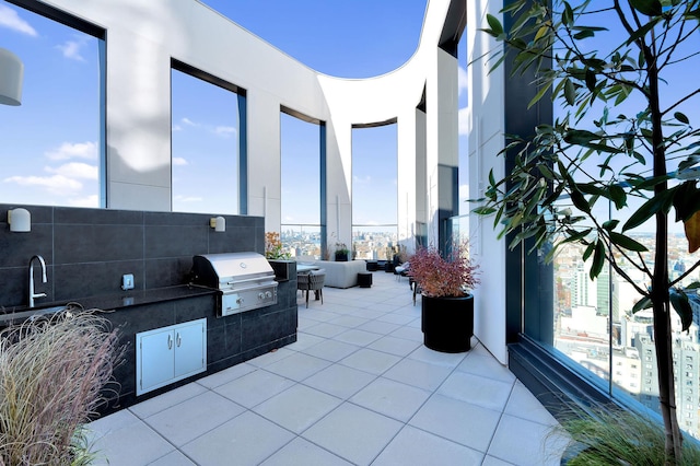 29-18 41st Ave Unit 2-D, New York City, NY 11101 - view of patio with exterior kitchen and an outdoor living space