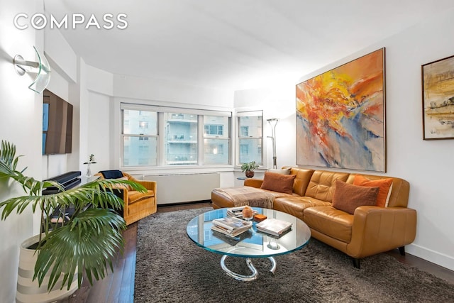 520 E 76th St Phc, Phc, New York City, NY 10021 - living area with wood finished floors and radiator