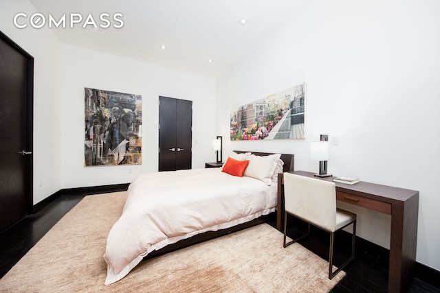 254 Park Ave S Unit 7P, New York City, NY 10010 - bedroom with wood finished floors and recessed lighting